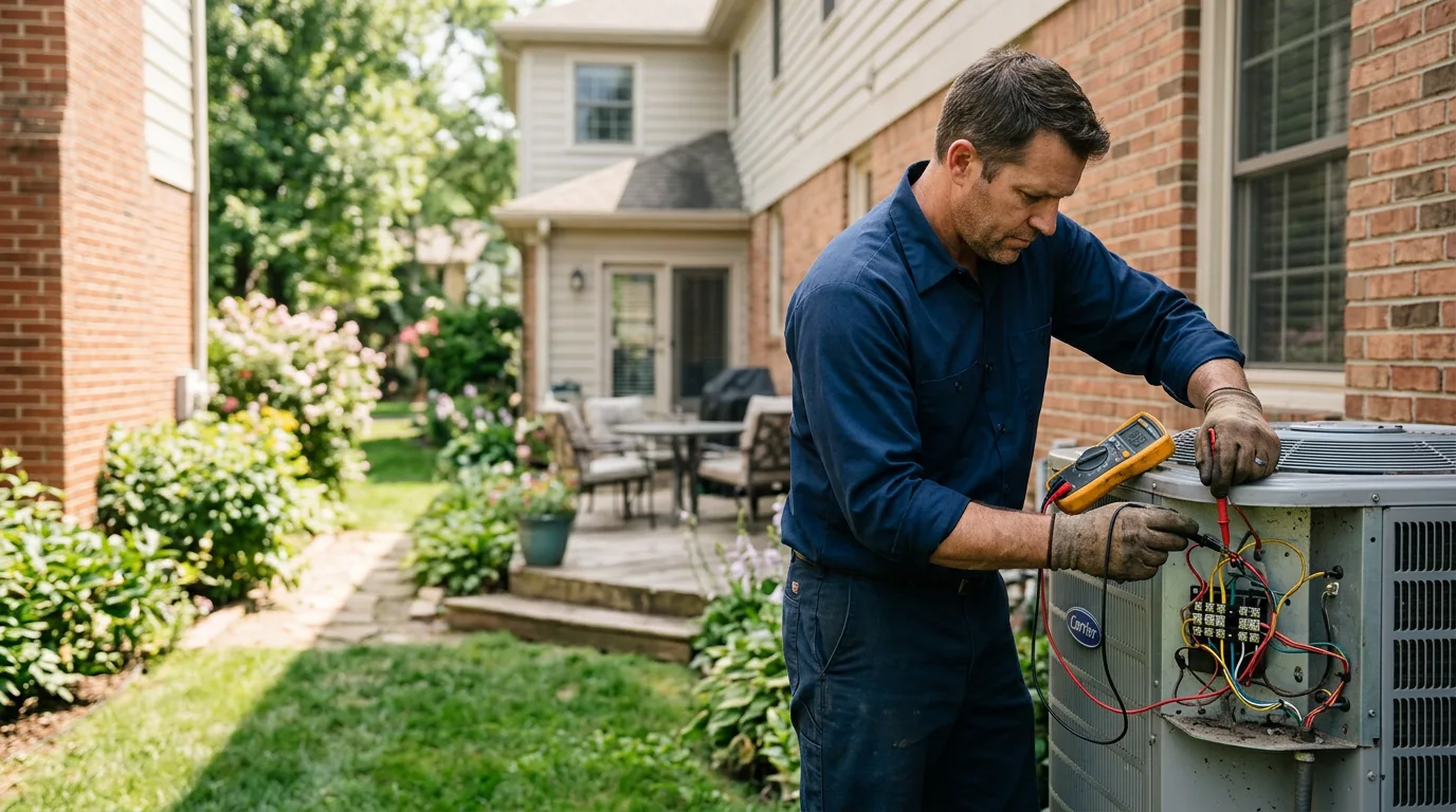 HVAC technician working near Smithville Flats, NY